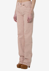 Chloé Logo Patch Straight-Leg Jeans Pink CH26UDP11252--6C2
