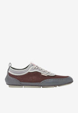 Fendi Fit Leather and Mesh Sneakers Multicolor 7E1853AWKL/S_FENDI-F1VAH