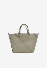 Fendi Small Selleria Diagonal Tote Bag Taupe 7VA656AU4D/Q_FENDI-F1RYU