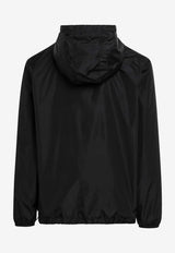 Valentino Vlogo Hooded Nylon Windbreaker Black 8V0CI3466FN/S_VALE-0NO