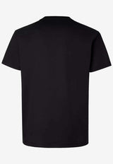 Fendi Logo Embroidered Slim T-shirt Black FY1319AY0G/S_FENDI-F0QA1