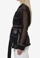 Dolce & Gabbana Vanity Chiffon Shirt Black F5U33T-FU1AT-N0000