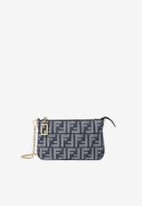 Fendi Baguette FF Jacquard Denim Pouch Bag Blue 8BS073AYB7/S_FENDI-F0NAP