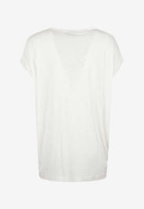 Stella McCartney Leopard Print T-shirt White 6J04443SQA34_9200