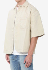 Jacquemus Boxy Denim Shirt Beige SHM00585A-D00044-130