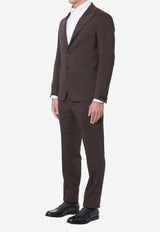 Tagliatore Vesuvio Single-Breasted Suit Brown 2SVS22K01PE080016-M3050-1348