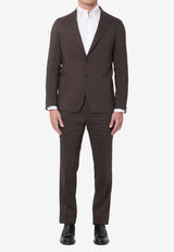 Tagliatore Vesuvio Single-Breasted Suit Brown 2SVS22K01PE080016-M3050-1348