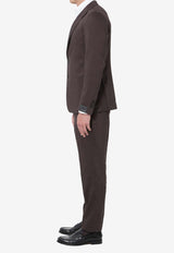 Tagliatore Vesuvio Single-Breasted Suit Brown 2SVS22K01PE080016-M3050-1348
