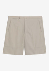 Prada Buttoned Bermuda Shorts Sand UP0423OOO19AM/S_PRADA-F0036