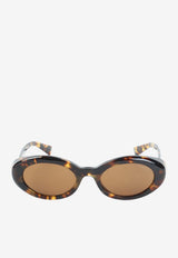 Havana Oval Sunglasses