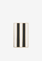 AMI PARIS Small Ami De Coeur Stripe Box Gold UOB005HW0013_A141