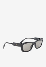 Square-Frame Logo Sunglasses