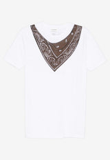 P.A.R.O.S.H. Cote Printed Bandana T-shirt White D110044COTE_886