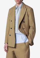 Dries Van Noten Double-Breasted Buttoned Blazer Beige 204073103/S_DRVNO-102