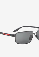 Logo Rectangular Sunglasses