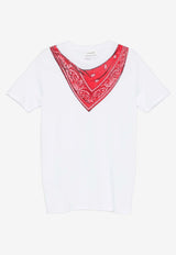P.A.R.O.S.H. Cote Printed Bandana T-shirt White D110044COTE_809