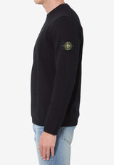 Stone Island Logo Patch Crewneck Sweater Black L1S155100023-S01B2-V0029