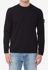 Stone Island Logo Patch Crewneck Sweater Black L1S155100023-S01B2-V0029