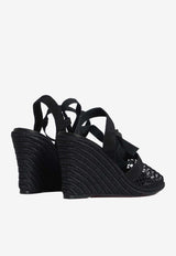 Christian Louboutin Toleda 85 Espadrille Pumps Black 1260566-B439-BLACK