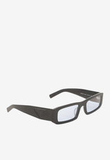 Triangle Logo Rectangular Sunglasses