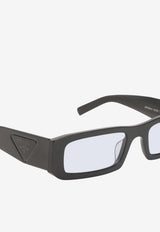 Triangle Logo Rectangular Sunglasses