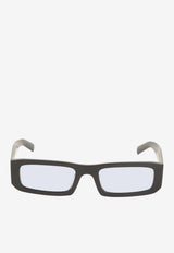 Triangle Logo Rectangular Sunglasses