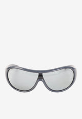Mask Logo Sunglasses