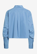 Loewe Boxy Poplin Shirt Light Blue S540Y05XCMCO/S_LOEW-5100