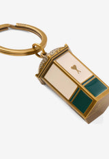 AMI PARIS Ami De Coeur Kiosk Keyring Green UKR347HW0014_A139