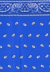 P.A.R.O.S.H. Paisley Silk Bandana Blue D001500SOY_883