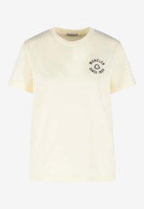 Moncler Logo Print Crewneck T-shirt Beige L10938C0003089AUO_034
