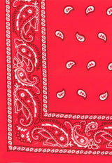 P.A.R.O.S.H. Paisley Silk Bandana Red D001500SOY_809