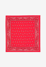 P.A.R.O.S.H. Paisley Silk Bandana Red D001500SOY_809
