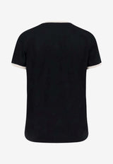 Moncler Logo Print Crewneck T-shirt Gray L10938C0003189AUO_P90