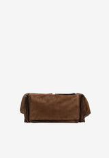 Miu Miu Utilitaire Suede Crossbody Bag Brown 5BC205POO2CSS/S_MIU-F0324