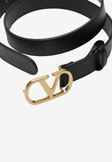 Valentino Garavani Glossy VLogo Signature Belt 7W0T0SM3IYR/R_VALE-0NO_300-90