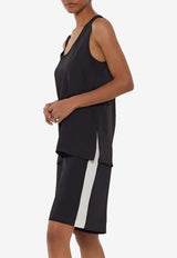 P.A.R.O.S.H. Elasticated Bermuda Shorts Black D210178BPANTY26_812