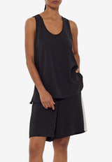 P.A.R.O.S.H. Elasticated Bermuda Shorts Black D210178BPANTY26_812