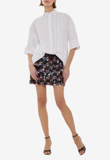 P.A.R.O.S.H. Canyox Buttoned Pleated Shirt White D381304CANYOX26_001