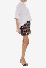 P.A.R.O.S.H. Canyox Buttoned Pleated Shirt White D381304CANYOX26_001