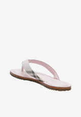 Burberry Check Pavilion Thong Sandals Pink 8123026166370/S_BURBE-A5961