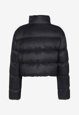 Amiri Bones Cropped Puffer Jacket Black AWOUDW1003_001