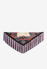 Etro Floral Jacquard Fringed Silk Scarf Multicolor WAXA0023AQ11U/S_ETRO-X0871