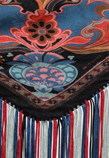 Etro Floral Jacquard Fringed Silk Scarf Multicolor WAXA0023AQ11U/S_ETRO-X0871