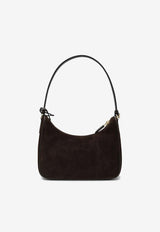 Prada Mini Re-Edition 2005 Suede Shoulder Bag Brown 1N204W2G64/S_PRADA-F0003