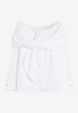 Max Mara Curv Bow-Detailed Strapless Blouse Color 2611111121600MXMCURV_001