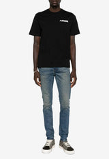 Amiri Logo Sport Crewneck T-shirt Black AMTOJR1041_001