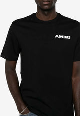 Amiri Logo Sport Crewneck T-shirt Black AMTOJR1041_001