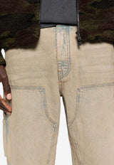 Amiri Straight-Leg Carpenter Jeans Light Blue AMBMJE1052_639