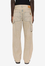 Amiri Straight-Leg Carpenter Jeans Light Blue AMBMJE1052_639